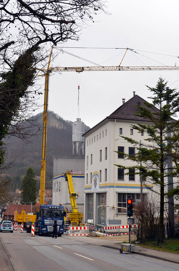 Einbringung neuer Gärtank